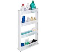 Slide out kitchen trolley rack holder slim storage organiser on wheels new