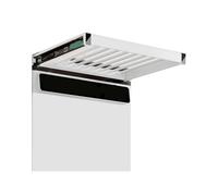 Slide Out Pants Rack Closet Hanger Bar Pull Trousers Tie Belts Scarf Racks Top Mounted Wardrobe Clothes,Extendable Aluminum Alloy Pants Rack, Hidden Pull-Out Trousers Or,Color1-46.5x66.5-71.4cm