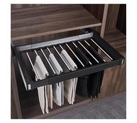 Slide Out Pants Rack Closet Hanger Bar Pull Trousers Tie Belts Scarf Racks Top Mounted Wardrobe Clothes，Pull-out Trouser Rack Drawer, Clothes Rack Above Washing Machine Built-in Closet Pull-