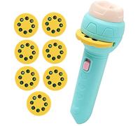 Slide Projector Flashlight with 56 Patterns Projector Torch with Animals Fruits Transports for Kids Early Education Learning Projector Toys (3 Years +) flashlights for Kids, Toddler Flashlight,