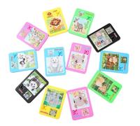 Slide Puzzle 10Pcs 16-Grid Cute Portable Mini Animal Puzzle Safe Educational Toy for Kids