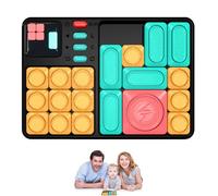Slide Puzzle Brain Game - Interactive Electronic Handheld Puzzle, Logic Maze Toy | Magnetic Slider Console With Challenge Mode, Sound Effects For Kids, Adults, Training, Relaxing, And Thinking