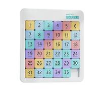 Slide Puzzle Games For Kids Adults, 6x6 Magnetic Number Puzzle, Educational Brain Teaser Cognitive Development Toy For Travel Road Trip Classroom Birthday Party 22.5x20.5x1.1cm