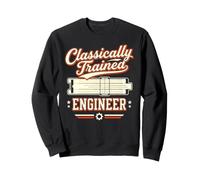 Slide Rule Analog Calculator Classically Trained Engineer Sweatshirt