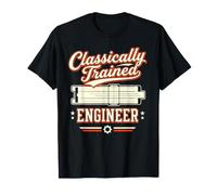Slide Rule Analog Calculator Classically Trained Engineer T-Shirt