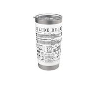 Slide Rule Engineer Engineering Student Funny Vintage Patent Stainless Steel Insulated Tumbler