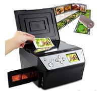 Slide Scanner, Film Scanner, Convert Color & B &W 35mm,Multi-Function Combo Scanner Support USB Outpu 110Film Negatives Slides/Photo/Document Business Card