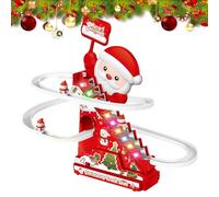 Slide Toys | Roller Climbing Toys with Santa Design,Electric Track Snowman Coaster Activity for Toddler Boys Girls, Indoor Outdoor Garden Home Play