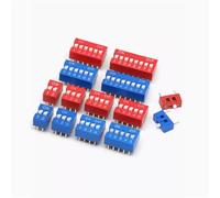 Slide Type Switch 1 2 3 4 5 6 7 8 10PIN DIP Toggle Switch Red Blue Snap Switch 1Pcs(2PIN,RED)