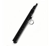 Slide Whistle Flute, Dual Tone Aluminum Alloy Instrument with Scale for Education and Performance, 24.5cm Silver