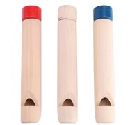 slide whistle instrument 2pcs Wooden Whistle Pull-Push Voice Change Music Instrument Educational Sound Maker Birthday