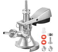 Slider A System Keg Coupler 304 Stainless Steel Probe,European Sankey Keg Coupler A Type Beer Coupler with a Pressure Relief Valve for Home Brewing Draft Beer Tap Dispenser Fit 5/16 Beer Line Gas Line