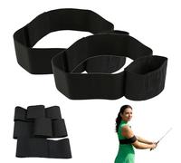 Slider Golf Training Aid, Golf Swing Training Aid For Beginners, Adjustable Golf Swing Trainer Correcting Arm Band For Men Women, Professional Motion Correction Belt Improve Swingstability (2pcs)