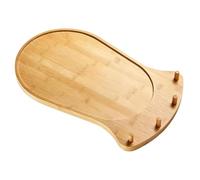 Slider Mat Wood Sliding Countertop Tray with Storage | Kitchen Slider for Counter for 5.5-7 Qt Appliance Countertop Cabinet Coffee Furniture Garage natural wood