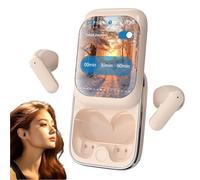 Slider Wireless Earphones - Creative Touch Screen Earbud, Hd Audio Blueetooths Earbuds | Full Color Touchscreen Ear Bud with Spatial Sound Effects, in Ear Earphones Noise Cancelling for Gym, Traveling