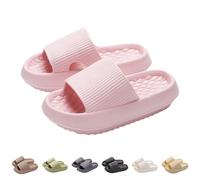 Sliders Cloud Slippers Women Bathroom Slide Non-Slip Shower Slippers Thick Sole House Shoes Quick Drying Pool Slipper Lightweight Beach Shoes Indoor Outdoor Sliders Breathable Summer Shoe Pink