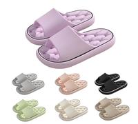 Sliders Cloud Slippers Women Men, Lightweight Slippers Cloud Sliders for Human Engineering,Non-Slip Flip Flops Open Toe Ultra-Soft Shower Shoes, Quick Drying for Beach House Indoor/Outdoor