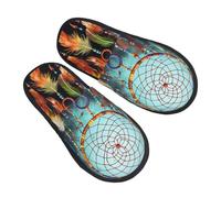 Sliders Feathers Dream Catcher Lightweight Cotton Slippers Warm Shoes For Big Kid Adult Outdoor L