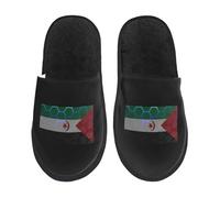 Sliders Flag Of The Sahrawi Democratic Republic Anti-Skid Shoes Comfy Slippers For Bedroom Trip Adult M