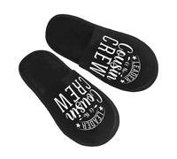 Sliders Leader If The Cousin Crew Fluffy Cotton Slippers Anti-Skid Shoes For Hotel Adult Big Kid M