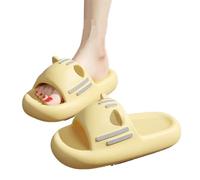 Sliders Slippers for Shower Cute Thick Bottom Slippers Female Explosion Soft Cat Ears Decorative Indoor Home Slippers Summer Indoor and Outdoor Non-slip Wear Sandals Slippers Cloud Slippers for Women(