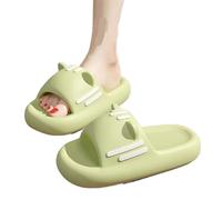 Sliders Slippers for Shower Cute Thick Bottom Slippers Female Explosion Soft Cat Ears Decorative Indoor Home Slippers Summer Indoor and Outdoor Non-slip Wear Sandals Slippers Cloud Slippers for Women(