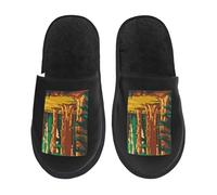 Sliders Tierra Del Fuego National Park Southern California Reusable Slippers Warm Cotton Slippers For Home Trip Big Kid M