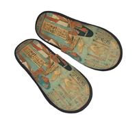 Sliders Women In Ancient Egypt Reusable Slippers Anti-Skid Shoes For Winter Home Big Kid M