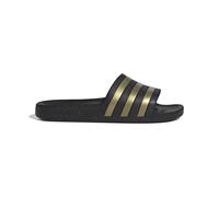 adidas Unisex Adilette Aqua Slides Core Black/Gold Metallic/Core Black 10 UK 44.5 EU