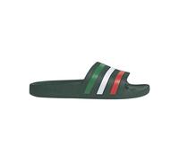 adidas Unisex Adilette Aqua Slides, team dark green/ftwr white/bright red, 8 UK