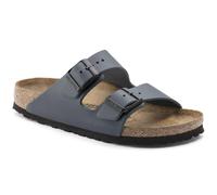Birkenstock Arizona Ladies Blue Womens Slide Sandals 5115372 in a Plain Natural Leather in Size 38