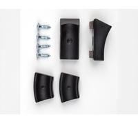 Slides for cantilever chairs Thonet Plastic Slides with felt insert black - THONET GLEITER FREISCHWING