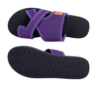 Slides Mesh Footwear For Women Lightweight Open Toe Slippers Summer Beach Holiday Flat Sandals Criss Cross Straps Green Dark Purple