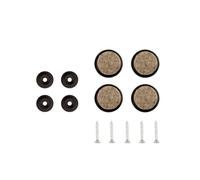 Slides set of 4 for wooden frame Chairs Thonet - QUICK SHIP - THONET KUN FILZ HARTBODEN