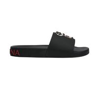 Slides Slip-On Sandals - male - Dolce & Gabbana - Sliders - Black - 7 UK - Shoes 7 UK