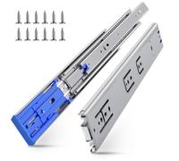 SLIDEWAY Heavy Duty Soft Close Drawer Runners Slides,90Kg Load Capacity Drawer Slides Full Extension Ball Bearing Draw Runner,Side Mount Rails Track Glides 1 Pair -14"(350mm)