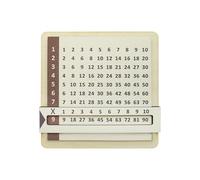 Sliding Action Wood Multiplication Table Multiplication Practice Board Math Teaching Tool for School Children Education Wooden Math Board