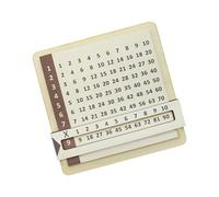 Sliding Action Wooden Multiplication Table Chart Math Teaching Aid for Students Mastering Multiplication Concepts Gamified Multiplication