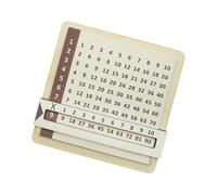 Sliding Action Wooden Multiplication Table Educational Toy for Preschooler Math Practice Educational Math Toy