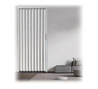 Sliding Aluminum Concertina Doors - No Drill Installation Lockable Room Divider Blackout Screen 31x80in (78.5x203cm) Ideal for Space Saving & Privacy