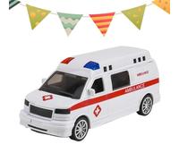Sliding Ambulance - Realistic Kids Car With Light, Sound, Double Open Doors, Educational Motor Skills Development Toy For Boys, Interactive Playset For Imaginative Games | For Yard Living Room Classro