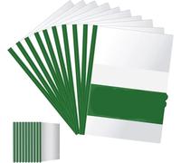 Sliding Bar Report Covers 10 Pcs Transparent Presentation File Folders, Plastic Folder with Sliding Bar for Report Cover