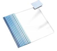 Sliding Bar Report Covers 30 pcs Transparent File Document Thicken Draw Rod A4 Folder Test Paper Storage Bag Clip for Report Cover(Blue)