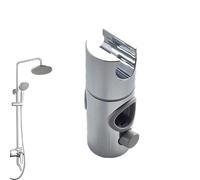 Sliding Bar Shower Clip - Slider Clamp Holder, Shower Rail Accessory | Adjustable Fit Design, Robust Bathroom Replacement, Smooth Rotation Mechanism for Showers Spray, Home Upgrade Solution