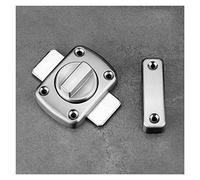 Sliding Barn Door, 1pc Barn Door Lock Cast Metal Hook Latch Lock Toilet Doors Right Decoration Angle Sliding Gate Lock Hardware Accessories(Silver)