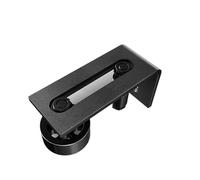 Sliding Barn Door Bottom Floor Guide Adjustable Roller Black Door Slides Rails Assemble Setup Options Door Hardware