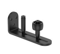 Sliding Barn Door Floor Guide 2 Pcs Adjustable Rollers Barn Door Hardware Wall Mount System Easy to Install Rounded Edge Design Flush Bottom Fit All Size(1pc)