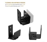 Sliding Barn Door Floor Guide Adjustable Carbon Steel Mounting Solution for Enhanced Stability and Ease of Use