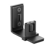 Sliding Barn Door Floor Guide Door Floor Guide Bottom Adjustable Wall Mount Flush Sawtooth Design, Barn Rail Smooth Nylon Rollers Space Saving Black