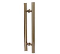Sliding Barn Door Handle 1 Pack Stainless Steel Shower Pull Push Handle Two Sided Shed Door T Bar Hardware for Wooden Closets (900mm Hole Spacing)